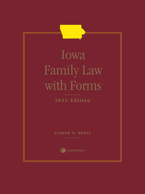 cover image of Iowa Family Law with Forms